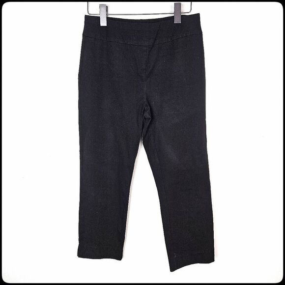 Pants - CHICO'S So Slimming Collection Black Crop Stretchy Capri Pants Sz 0.5 (XS 4-6)